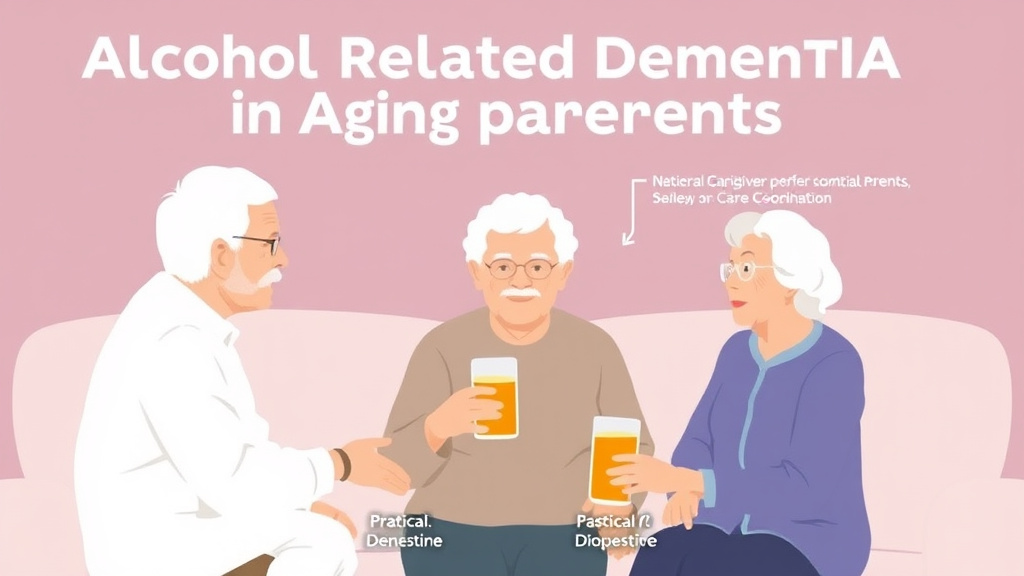 Process flow illustration for putting alcohol Related Dementia in Aging Parents into action