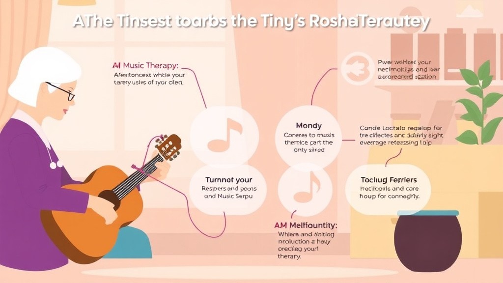 Action-oriented illustration showing how to apply alzheimer's and Music Therapy