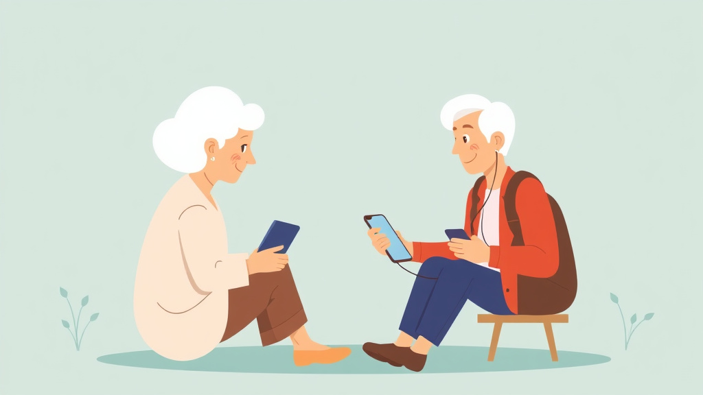 A professional illustration depicting alzheimer's and Wandering GPS Trackers