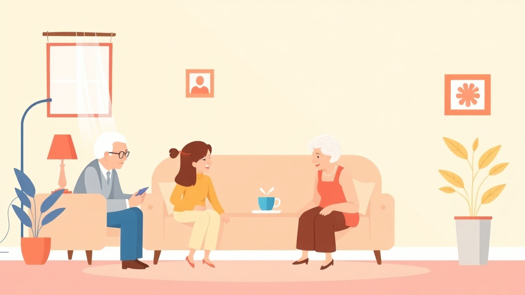 Clear illustration of alzheimer's Communication Tips for Families with supporting details