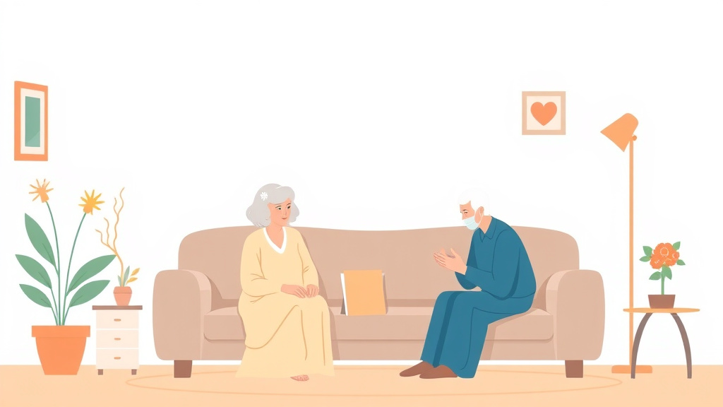 Visual overview of alzheimer's End of Life Care Planning with key concepts highlighted