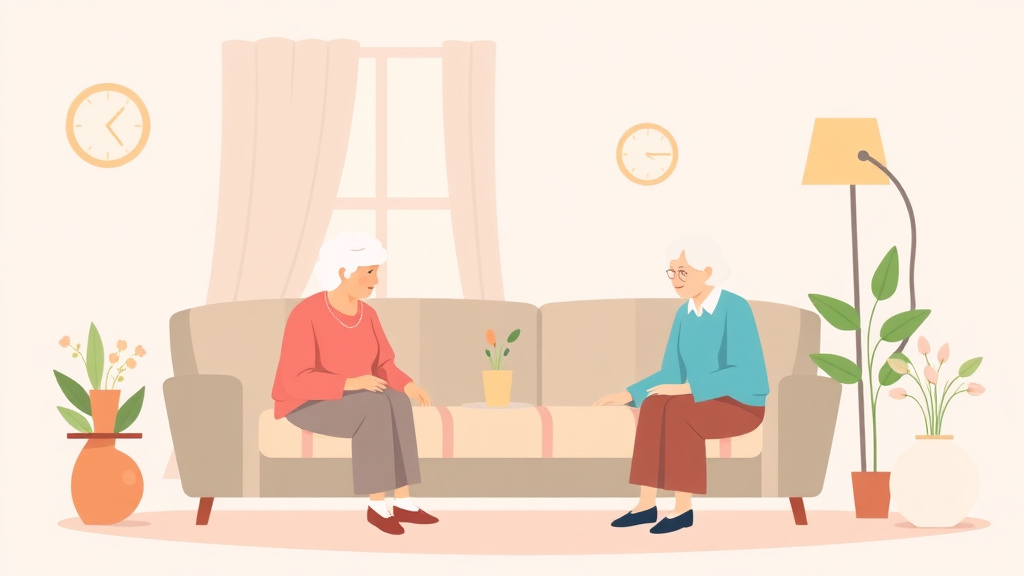 A professional illustration depicting alzheimer's Respite Care Options