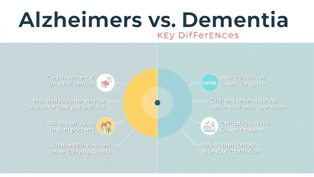 Real-world application diagram for alzheimer's vs. Dementia Key Differences