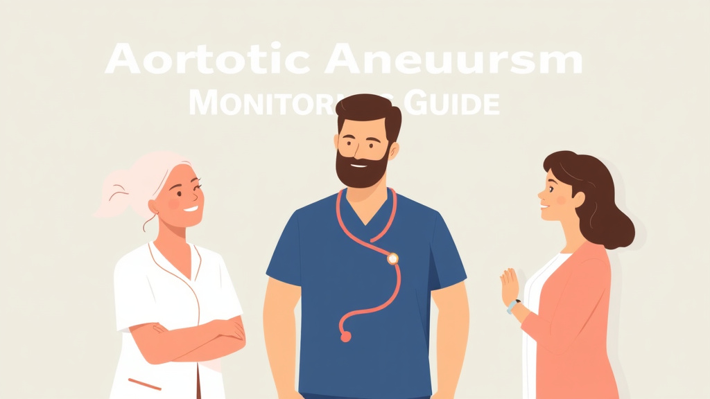Illustration breaking down the fundamentals of aortic Aneurysm Monitoring Guide