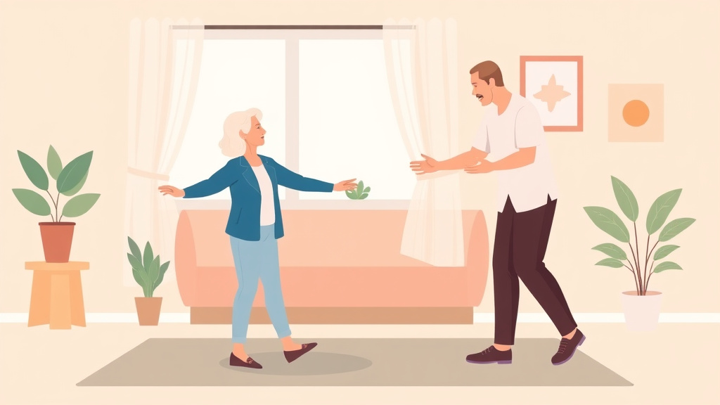 Visual overview of balance Exercises for Fall Prevention with key concepts highlighted