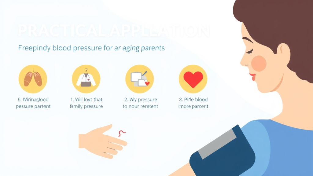 Step-by-step visual guide for implementing blood Pressure Monitoring for Aging Parents