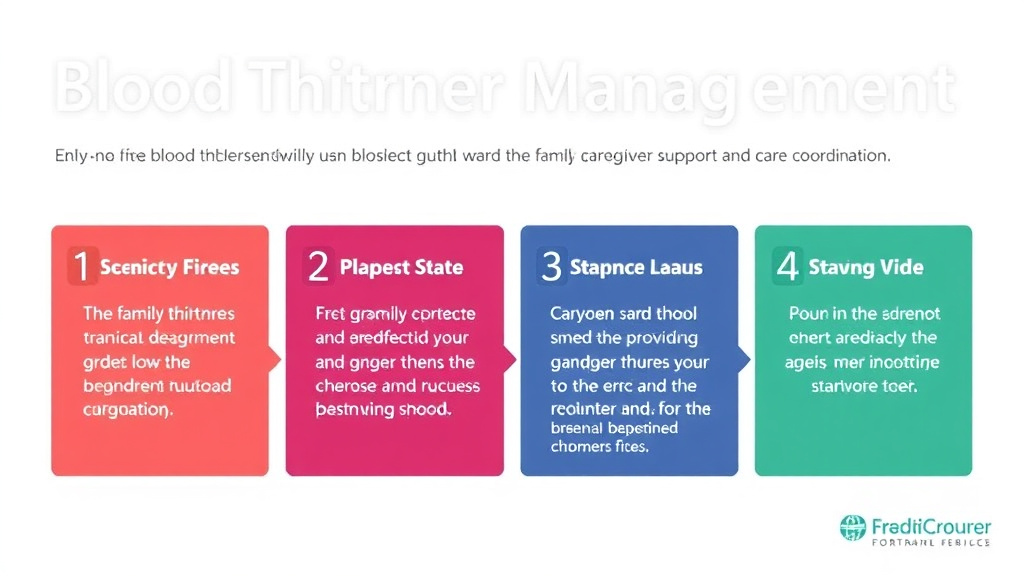 Action-oriented illustration showing how to apply blood Thinner Management Guide