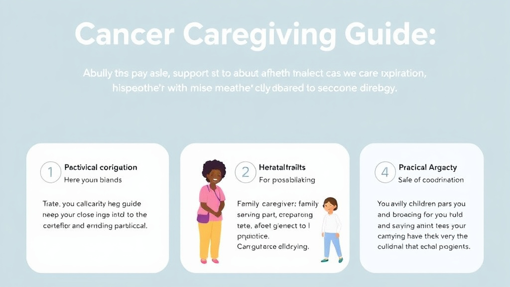 Practical checklist visual for cancer Caregiving Guide for Adult Children