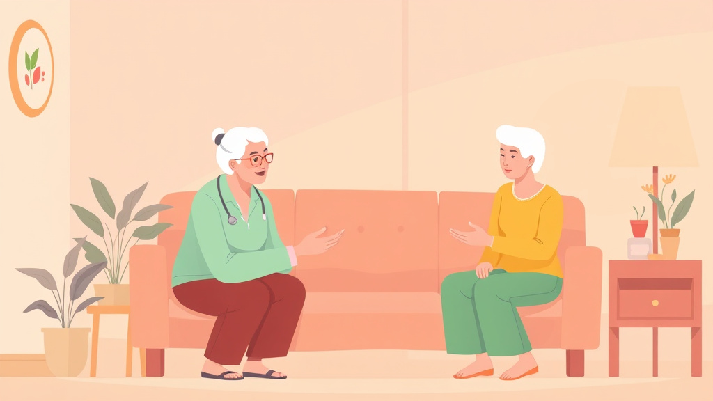 Illustration breaking down the fundamentals of cancer Pain Management in Seniors