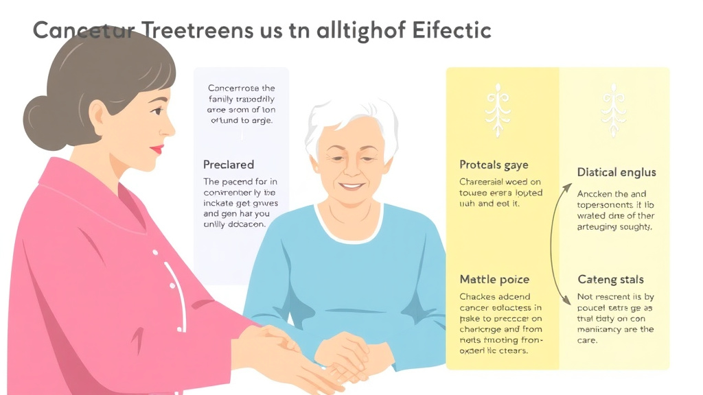 Action-oriented illustration showing how to apply cancer Treatment Options for Elderly