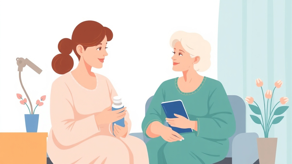 A professional illustration depicting cancer Treatment Side Effects Management