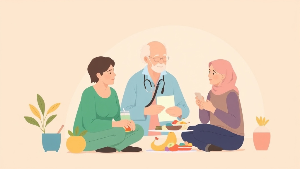 Visual overview of COPD and Nutrition Weight Management with key concepts highlighted