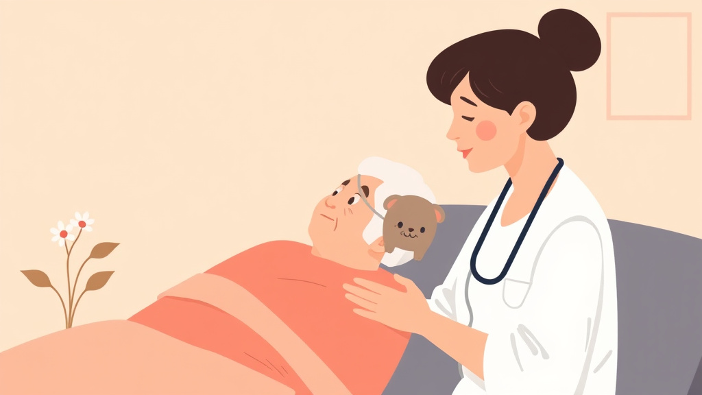 Educational graphic covering the essentials of COPD End of Life Care Planning