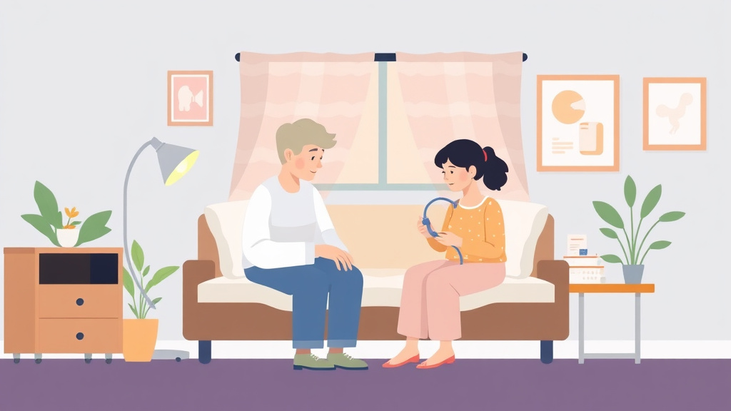 Clear illustration of COPD Oxygen Therapy Home Guide with supporting details