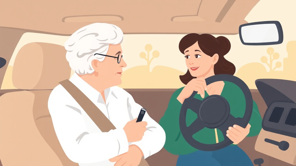 Visual overview of dementia and Driving When to Take the Keys with key concepts highlighted