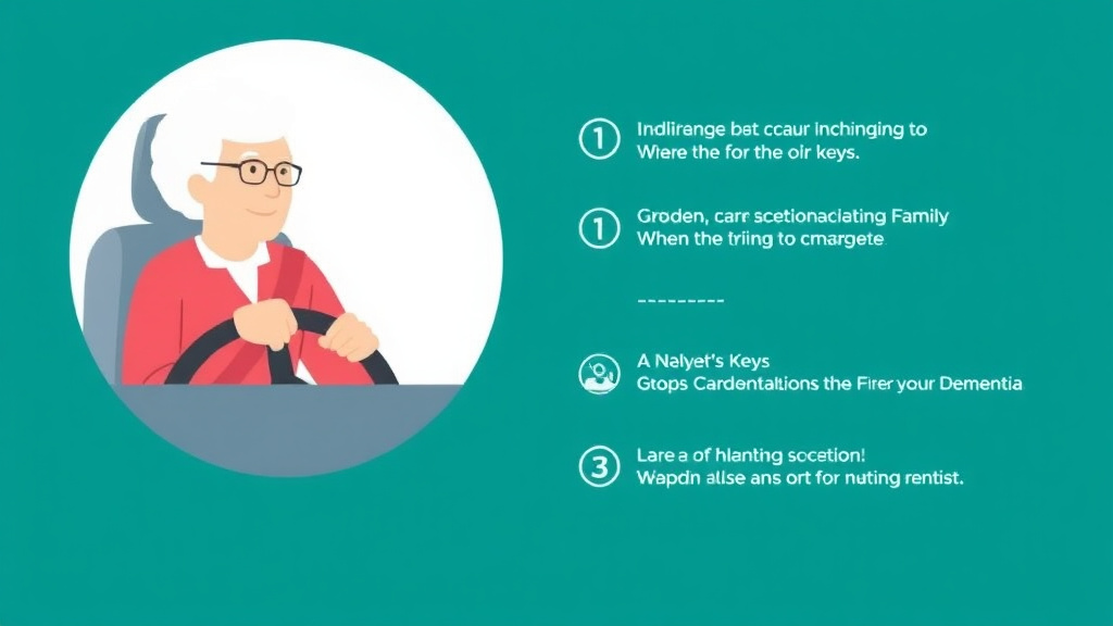 Step-by-step visual guide for implementing dementia and Driving When to Take the Keys