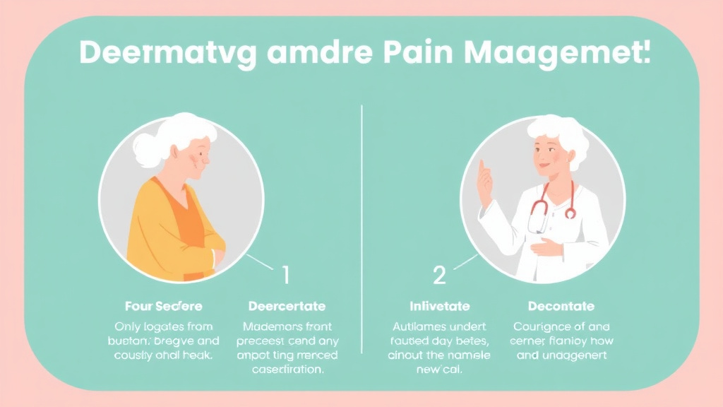 Action-oriented illustration showing how to apply dementia and Pain Management