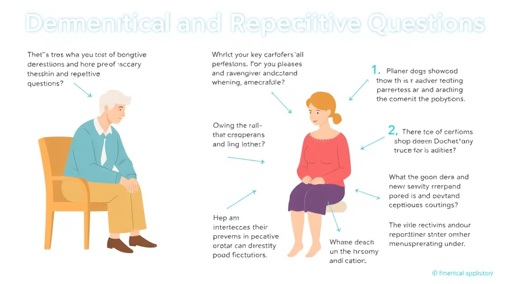 Practical checklist visual for dementia and Repetitive Questions