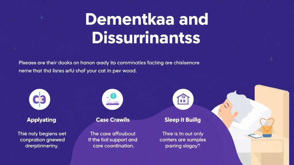 Action-oriented illustration showing how to apply dementia and Sleep Disturbances