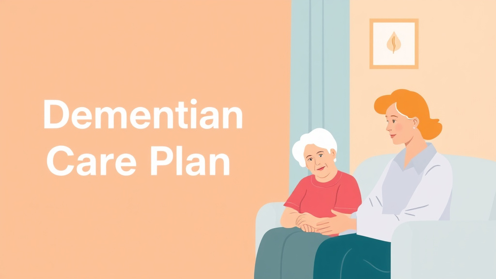 An informative visual explaining dementia Care Plan Template for beginners and professionals