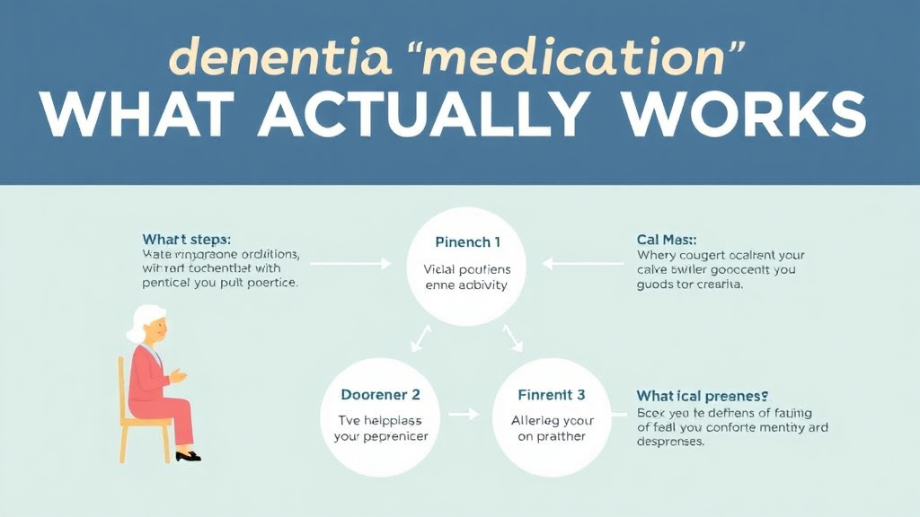 Action-oriented illustration showing how to apply dementia Medications What Actually Works