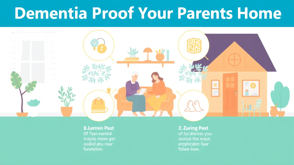 Practical checklist visual for dementia Proof Your Parents Home