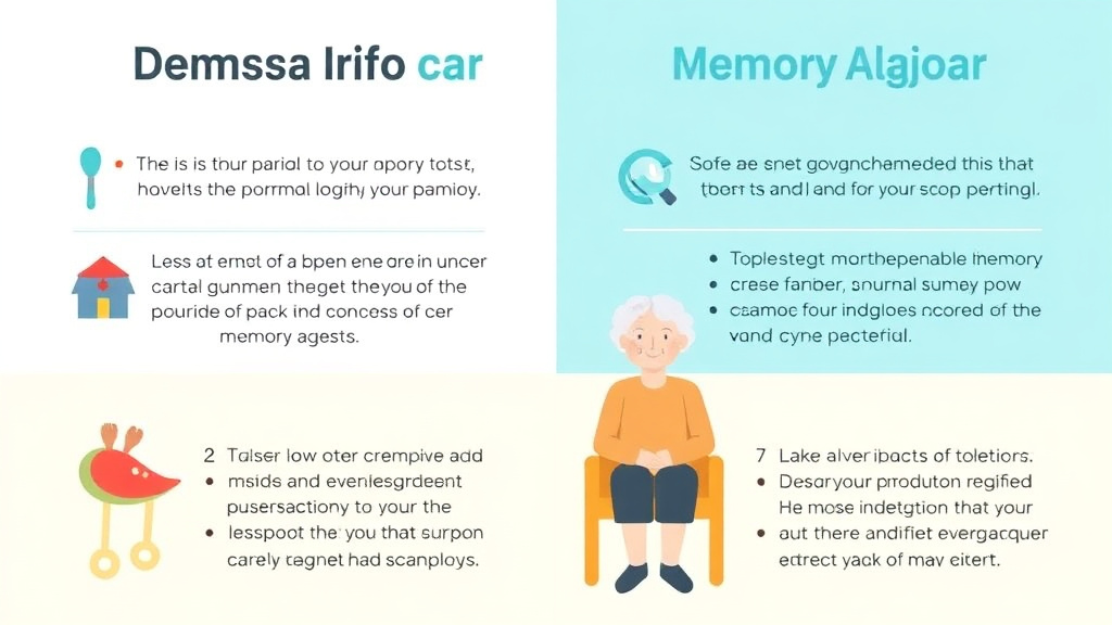 Process flow illustration for putting dementia vs. Normal Aging Memory Loss into action
