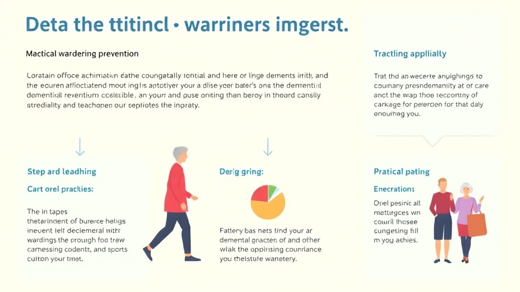 Action-oriented illustration showing how to apply dementia Wandering Prevention Strategies