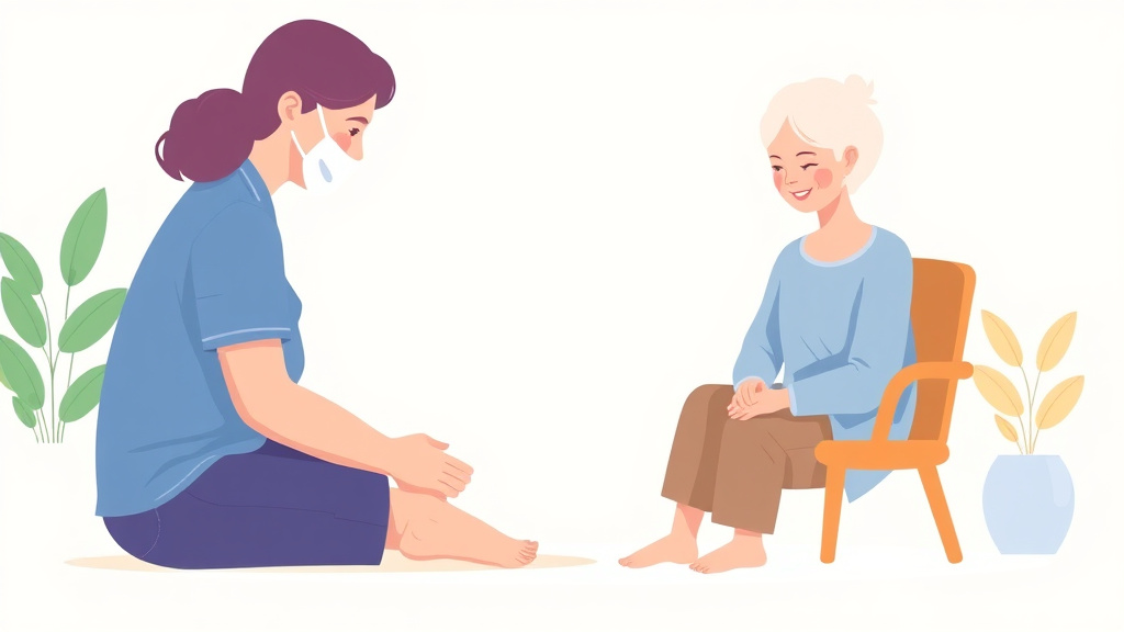 An informative visual explaining diabetic Foot Care Prevention for beginners and professionals