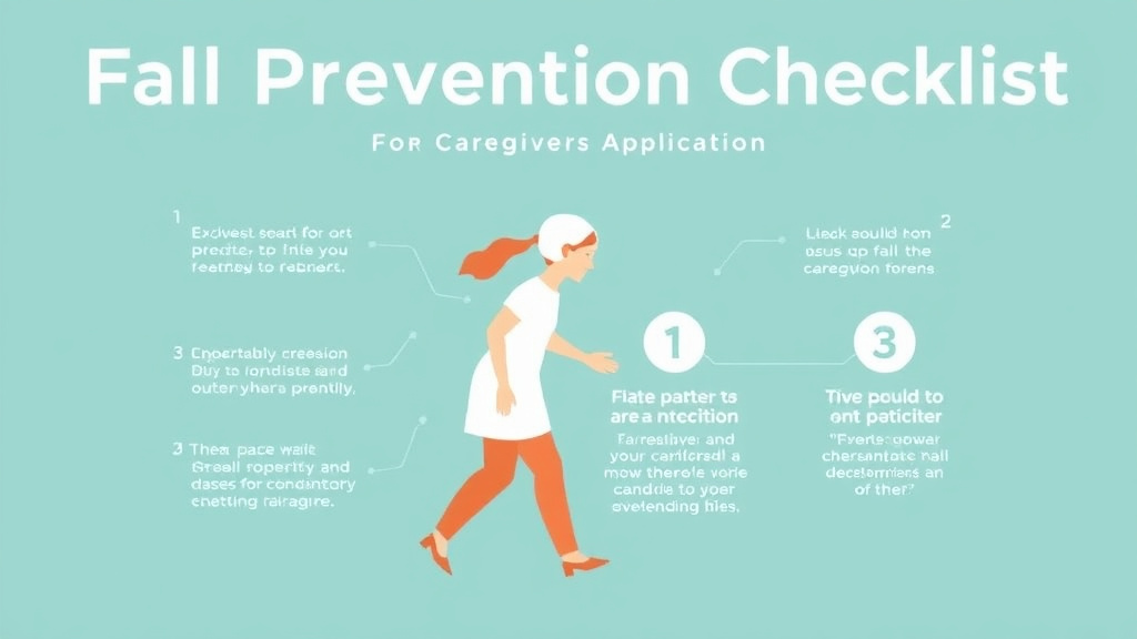 Hands-on guide visualization for fall Prevention Checklist for Caregivers