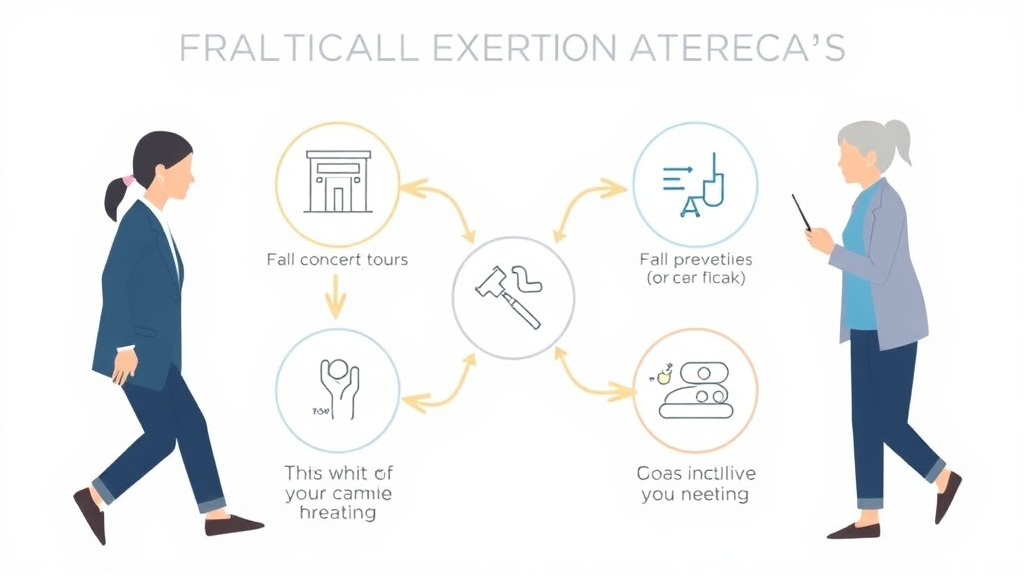 Process flow illustration for putting fall Prevention Exercise Programs into action