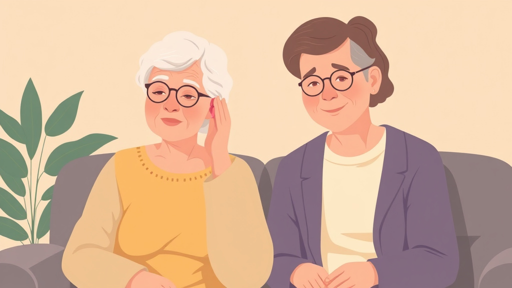 Clear illustration of hearing Loss in Elderly Parents with supporting details