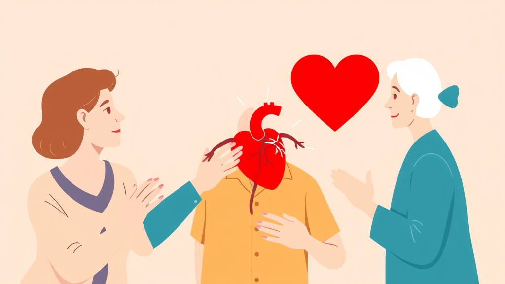 Clear illustration of heart Attack Warning Signs in Elderly with supporting details