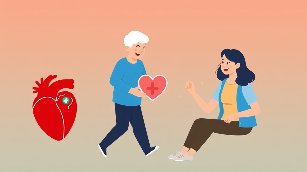 Visual overview of heart Disease and Exercise Safety with key concepts highlighted
