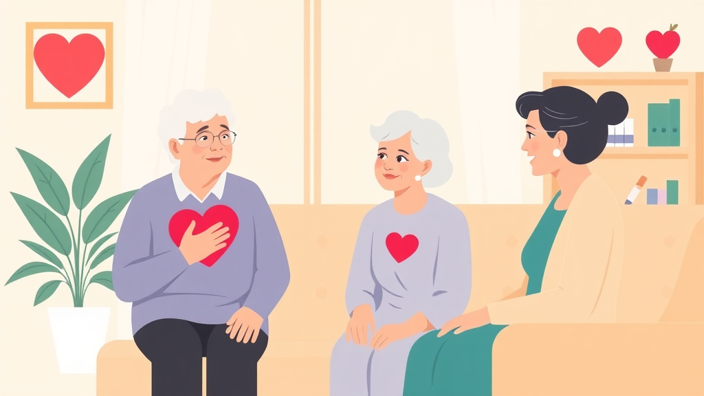 Conceptual diagram showing how heart Disease Prevention in Seniors works in practice