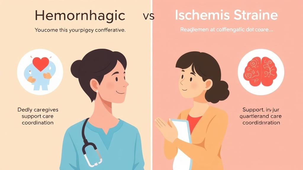 Detailed visual representation of hemorrhagic vs. Ischemic Stroke Differences