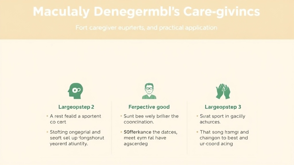 Real-world application diagram for macular Degeneration Caregiving Guide