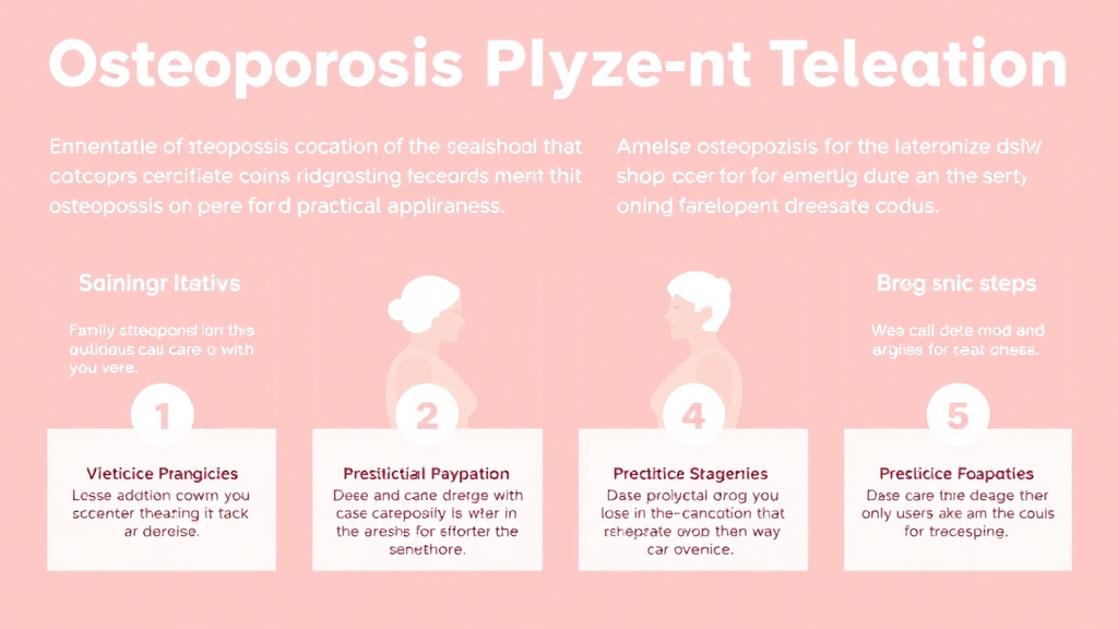 Step-by-step visual guide for implementing osteoporosis Prevention Treatment Seniors