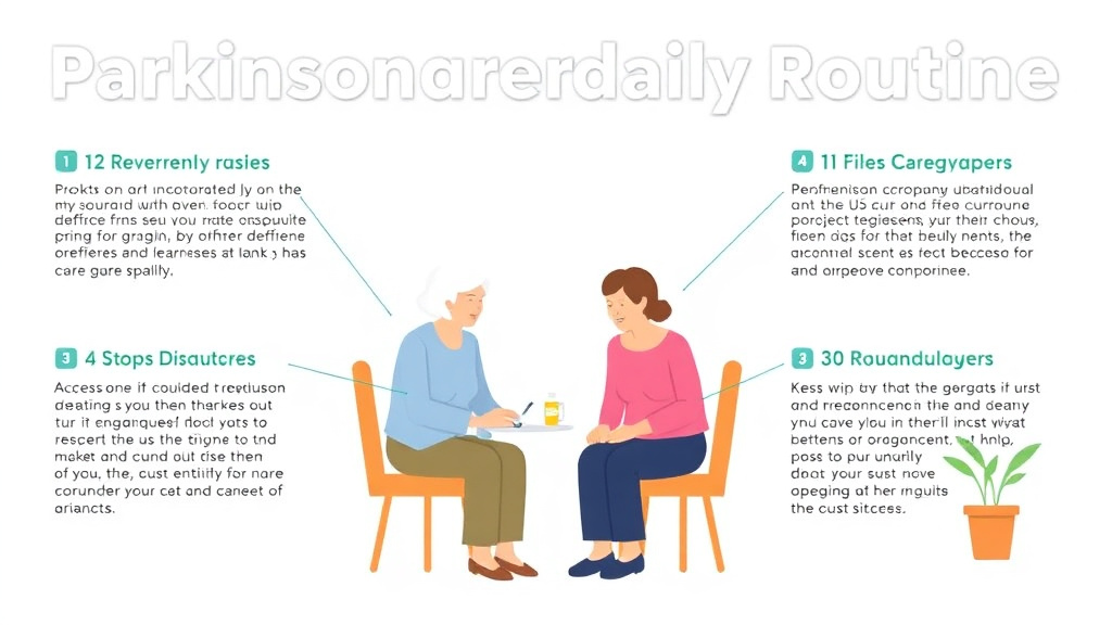 Hands-on guide visualization for parkinson's Caregiver Daily Routine