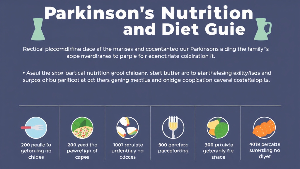 Step-by-step visual guide for implementing parkinson's Nutrition and Diet Guide
