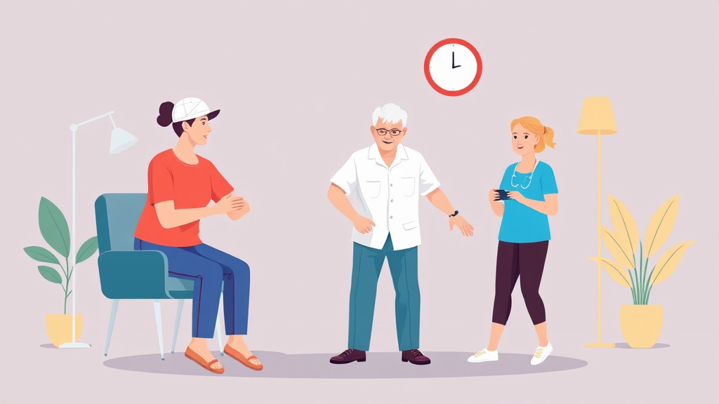 Visual overview of parkinson's Physical Therapy Exercises with key concepts highlighted