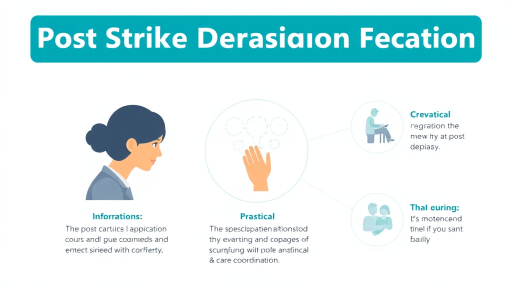 Action-oriented illustration showing how to apply post Stroke Depression Recognition Treatment
