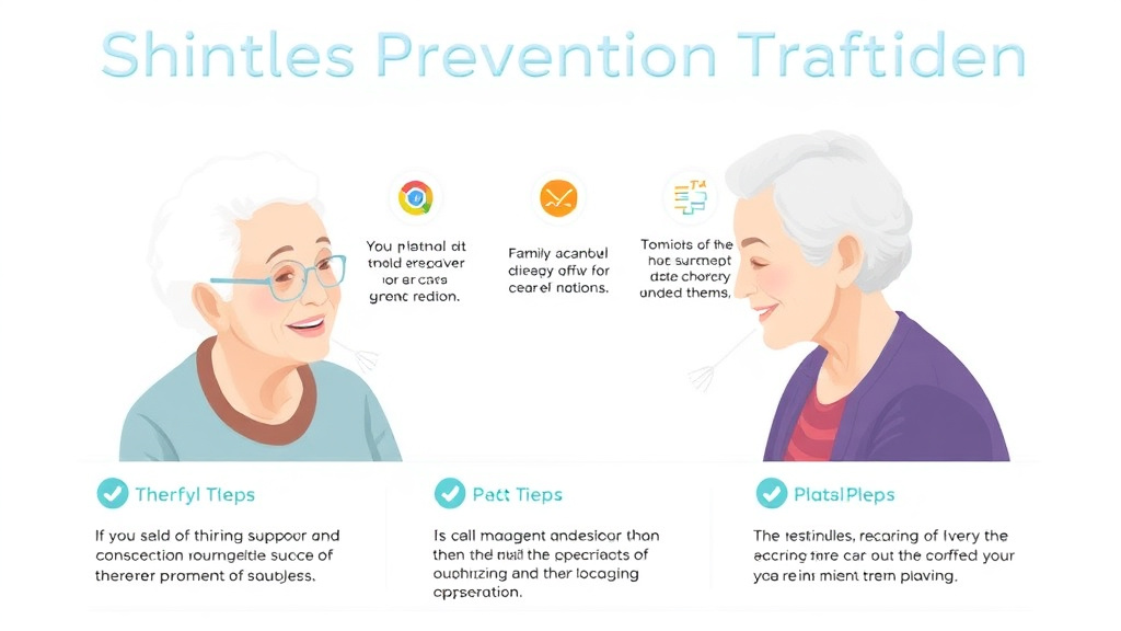 Hands-on guide visualization for shingles Prevention Treatment Elderly