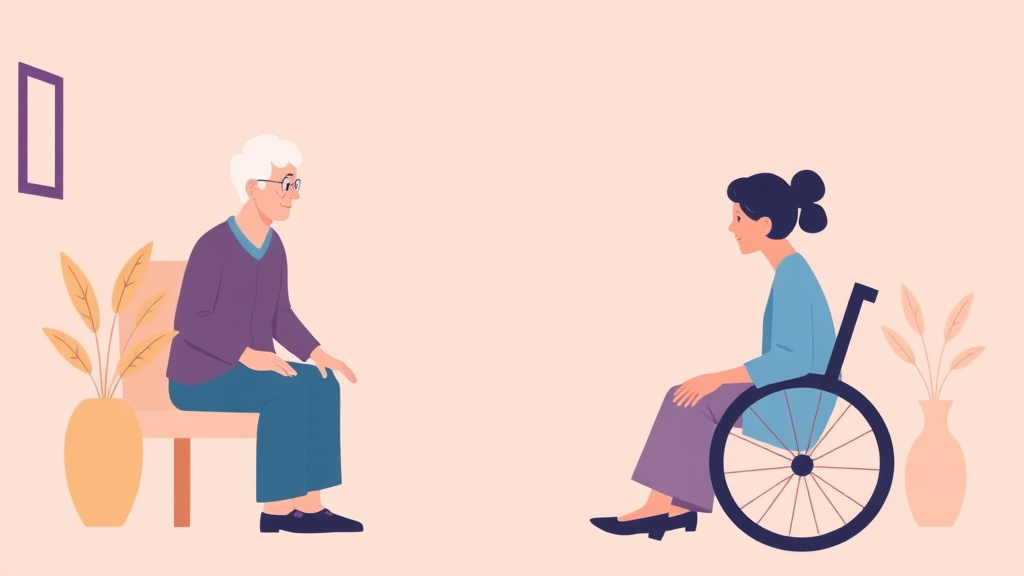 A professional illustration depicting stroke and Mobility Recovery