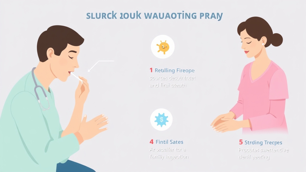 Action-oriented illustration showing how to apply stroke and Swallowing Therapy