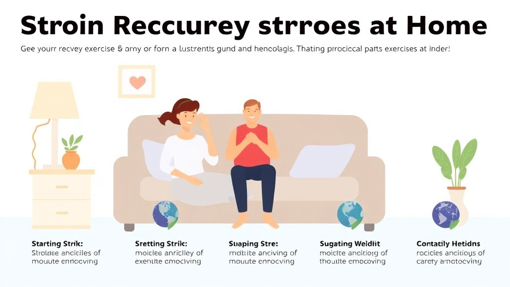 Step-by-step visual guide for implementing stroke Recovery Exercises at Home