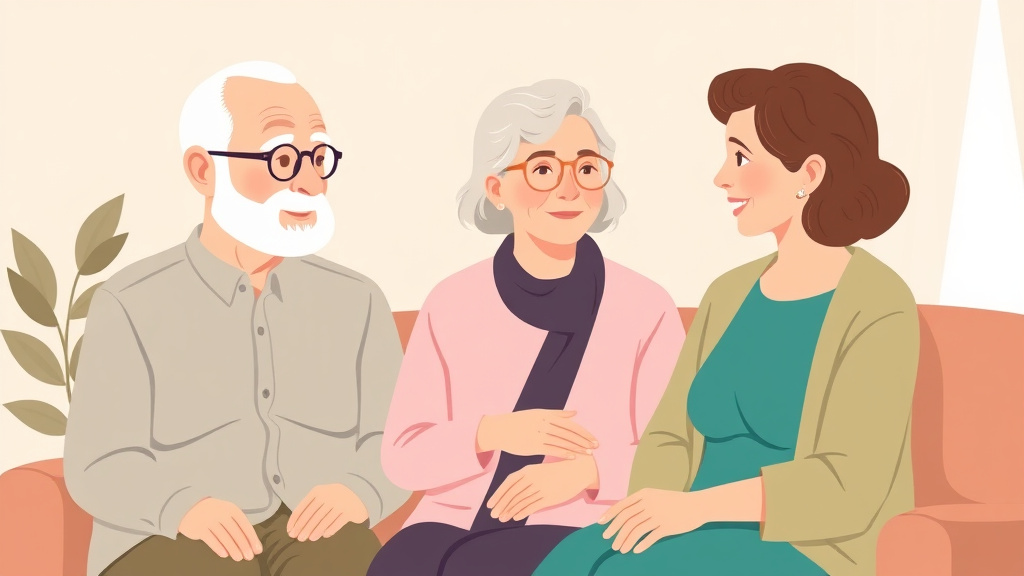 Visual overview of thyroid Disorders in Aging Parents with key concepts highlighted