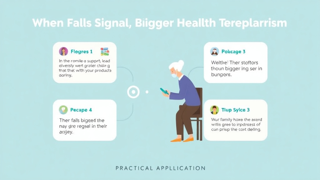 Real-world application diagram for when Falls Signal Bigger Health Problems