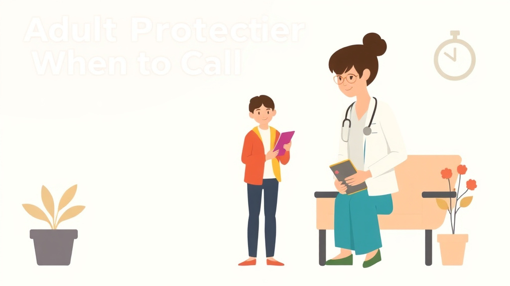 Detailed visual representation of adult Protective Services When to Call