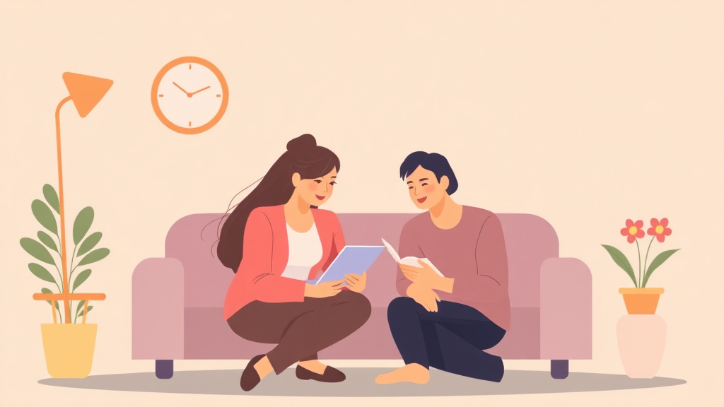 Clear illustration of balancing Career and Caregiving with supporting details